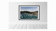 Lerici, Italian harbour and pastel architecture. Fine art wall giclée print