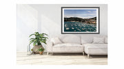 Lerici, Italian harbour and pastel architecture. Fine art wall giclée print