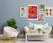 Colorful ice lollies fine art giclée print. Multiple sizes available