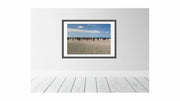 Deauville beach parasols fine art wall giclée print