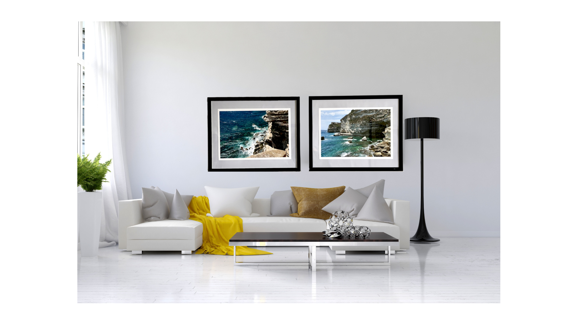 Bonifacio Corsica coastal cliff giclée diptych photography prints