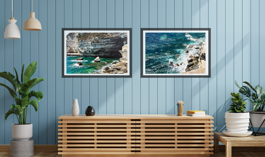 Bonifacio, Corsica Diptych. Limited Edition of 50 Prints