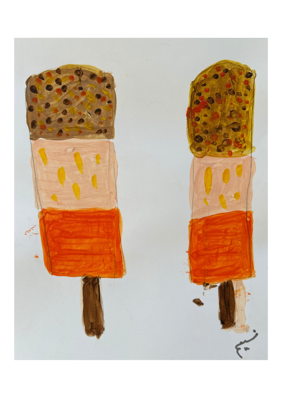Colorful ice lollies fine art giclée print. Multiple sizes available