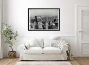 New York Chrysler building. Black & white print