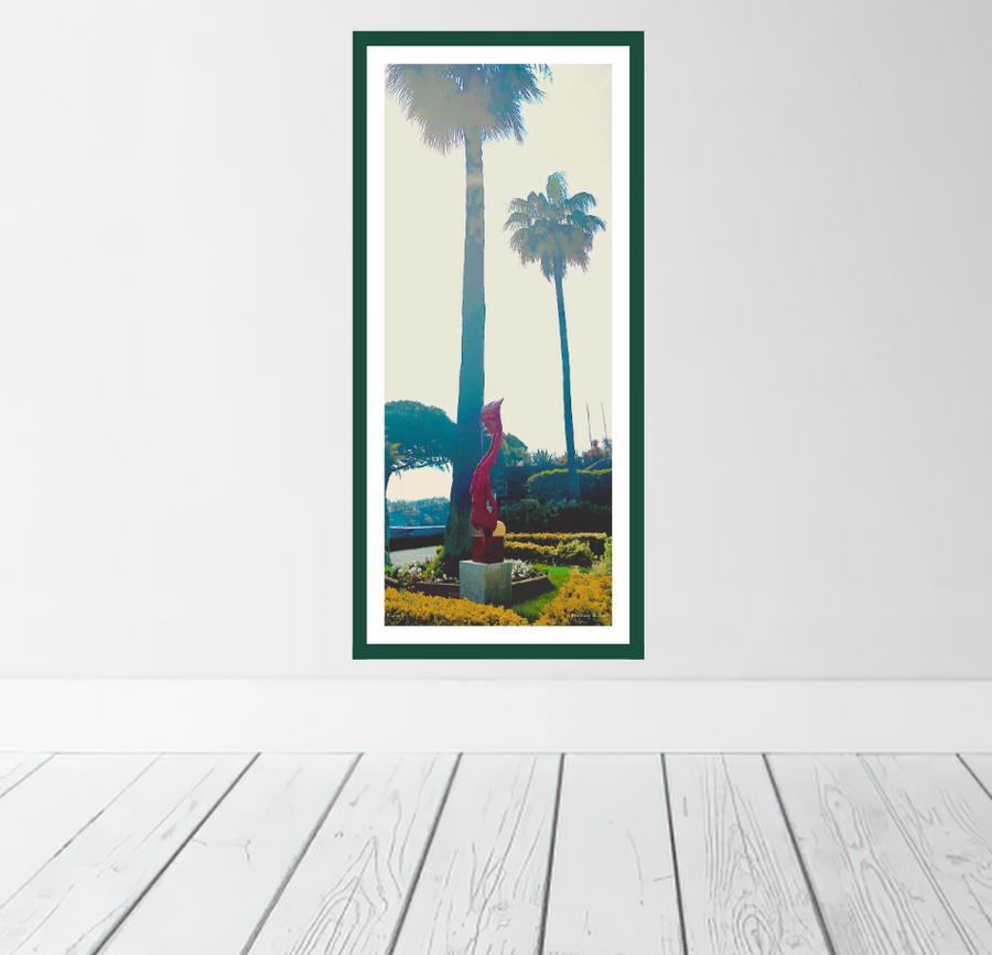 Cannes red diver print