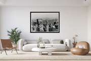 New York Chrysler building. Black & white print