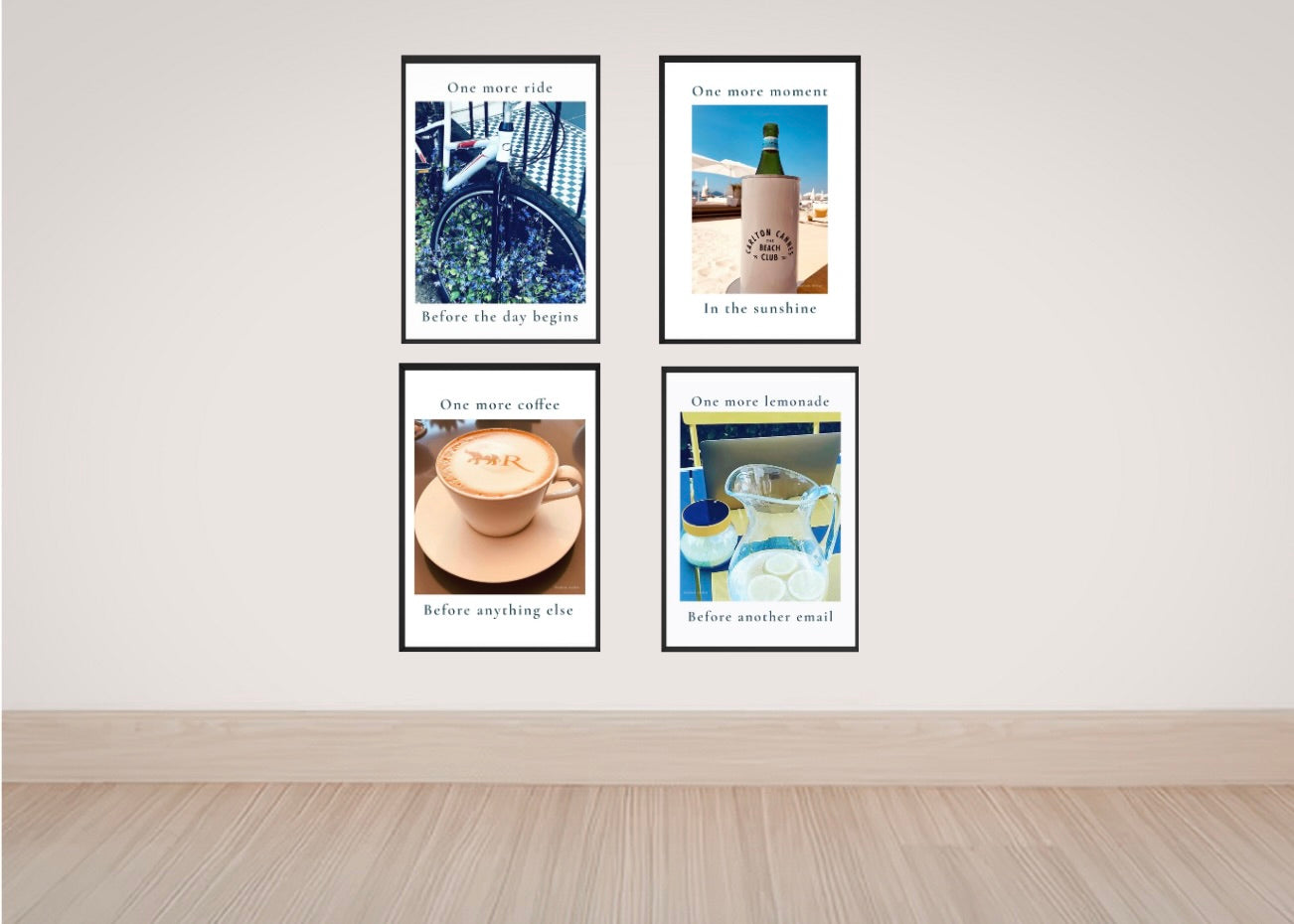 One more ride before the day begins – minimalist bicycle wall art print. Blue giclée fine art