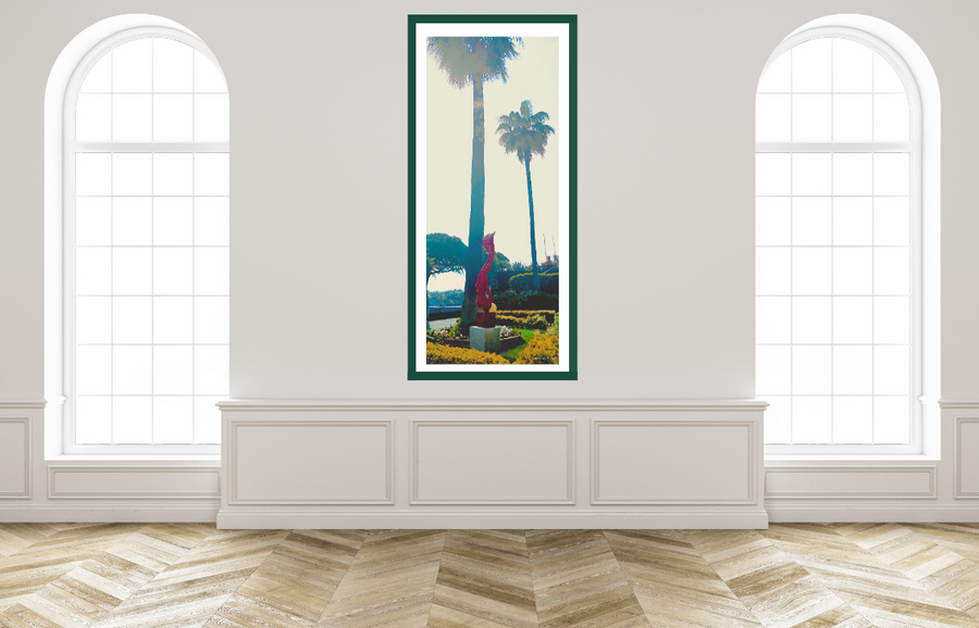 Cannes red diver print