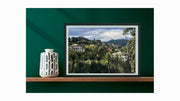Rapallo, hillside villas and tropical palms in Italian Riviera. Fine art wall giclée print