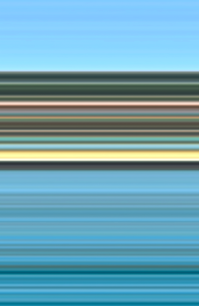 Abstract lines with the colours of the French Riviera by Seafoam Atelier 