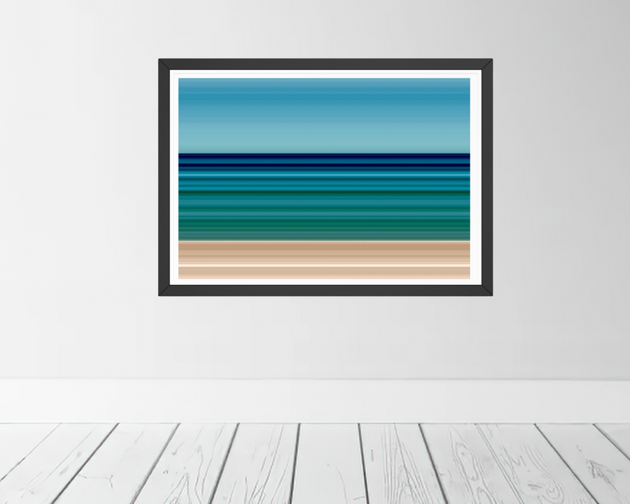 Abstract fine art print by Seafoam Atelier of the French Riviera