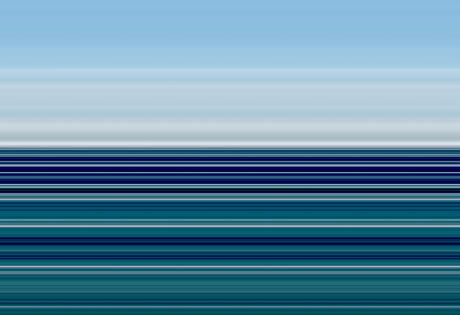 Abstract fine art print of the Mediterranean Sea drawn out into horizontal bands of colour by Seafoam Atelier photographer, Samira Malik