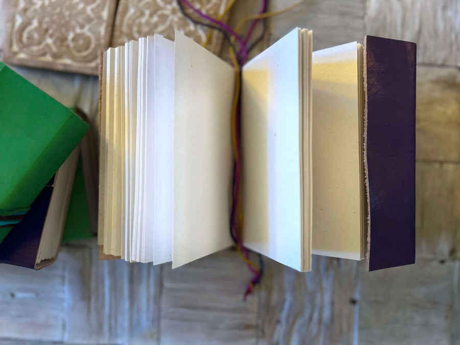 Handmade leather notebook