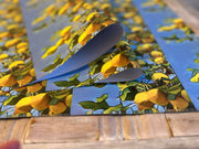 Amalfi lemons wrapping paper. Italian mediterranean summer design 120gsm, 500mm x 700mm