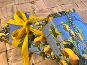 Amalfi lemons wrapping paper. Italian mediterranean summer design 120gsm, 500mm x 700mm