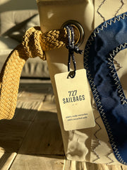 727 Sailbags Midinette clutch with rope handle made from upcycled sails