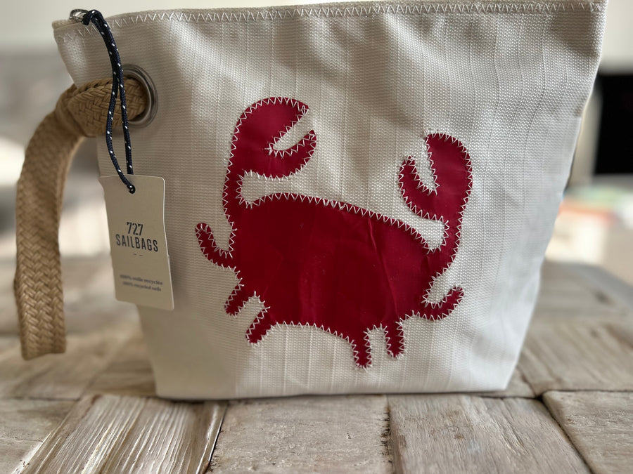 727 Sailbags Midinette clutch with rope handle made from upcycled sails
