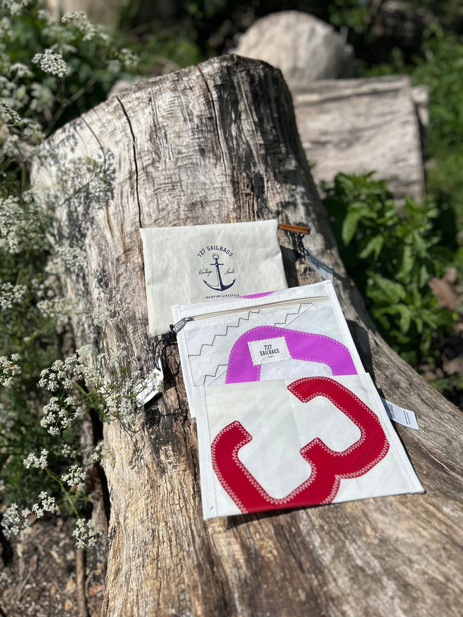 727 Sailbags zippered pouch made from upcycled sails