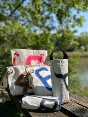 727 Sailbags drinks tote  made from upcycled sails