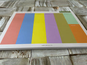 Rainbow themed weekly planner 25cm x 18.5cm