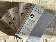 Recycled ocean plastic notebooks 15cm x 21 cm – sustainable hardback journal