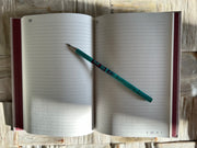 Recycled ocean plastic notebooks 15cm x 21 cm – sustainable hardback journal