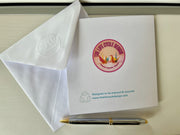 Lets fly away greeting card with hand embossed envelope. FSC certified with paper plane printed inside. Blank for your own message