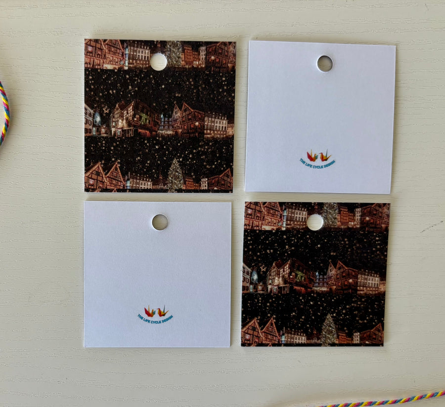 Magical Strasbourg Christmas markets, luxe, eco-friendly wrapping paper & gift tag set