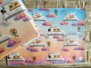 Breakfast in bed & chilling out wrapping paper. FSC certified, uncoated, 120gsm, 500mm x 700mm