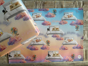 Breakfast in bed & chilling out wrapping paper. FSC certified, uncoated, 120gsm, 500mm x 700mm