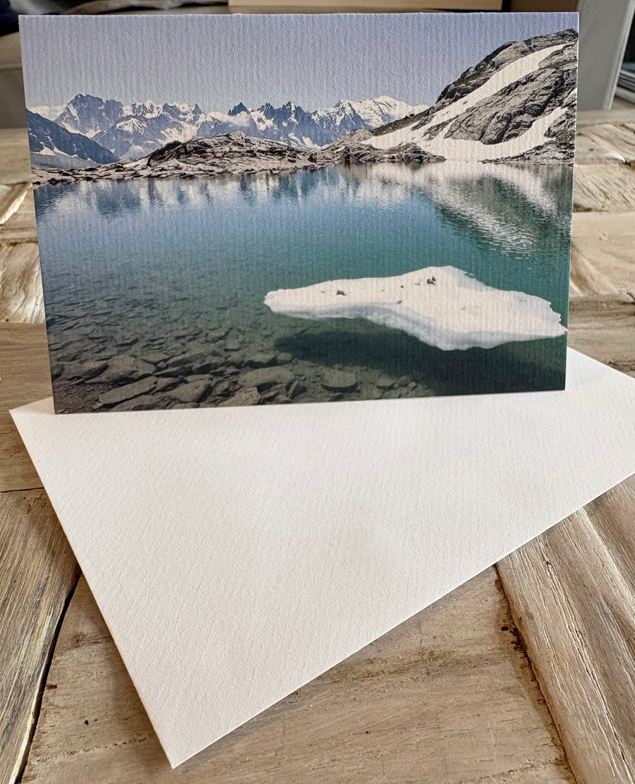 Lac Blanc French alpine greeting card