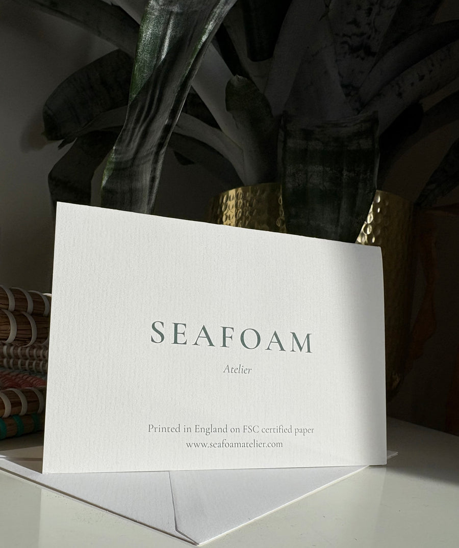 Sail boat in Lake Geneva card. Blank inside