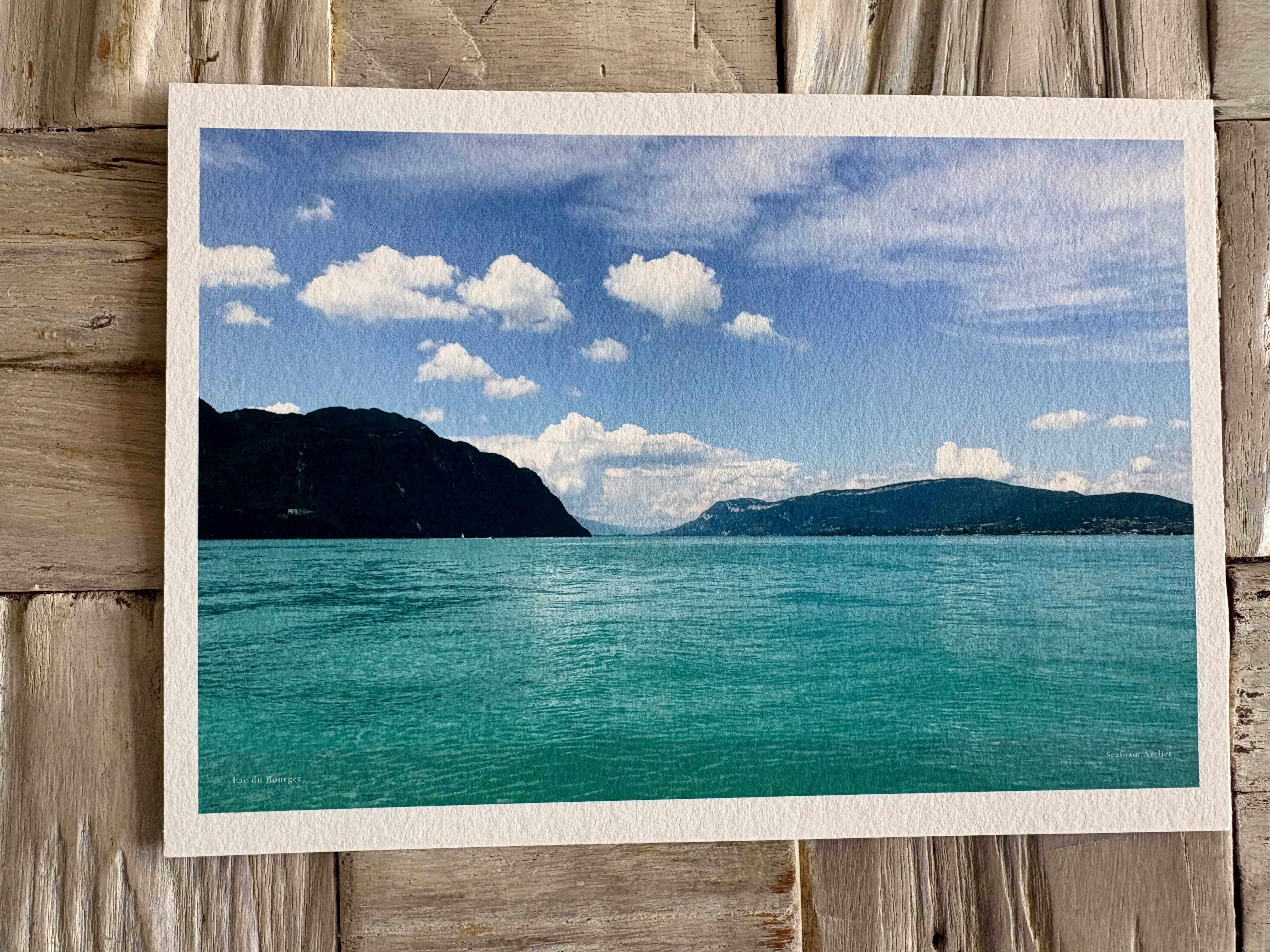 Lac du Bourget panorama print III. French lake wall fine art giclée print