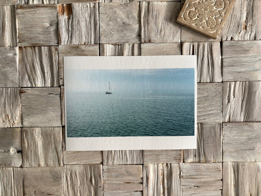 Sailing the high seas on Lac Léman wall art giclée print