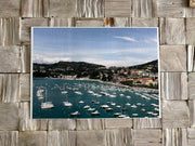 Lerici, Italian harbour and pastel architecture. Fine art wall giclée print