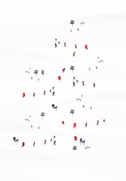 The Skiers Photographic Composition. Open Edition Prints