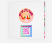 Mountain adventures in a red 4 x 4 off-road vehicle greeting card with hand embossed envelope