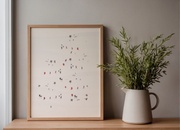 Skiers and snow covered mountains giclée wall decor. Multiple sizes available