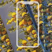 Amalfi lemons greeting card.  Italian mediterranean summer design with lemon print inside. Blank for your message