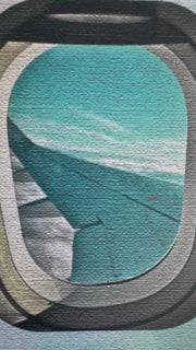 Lets fly away greeting card with hand embossed envelope. FSC certified with paper plane printed inside. Blank for your own message